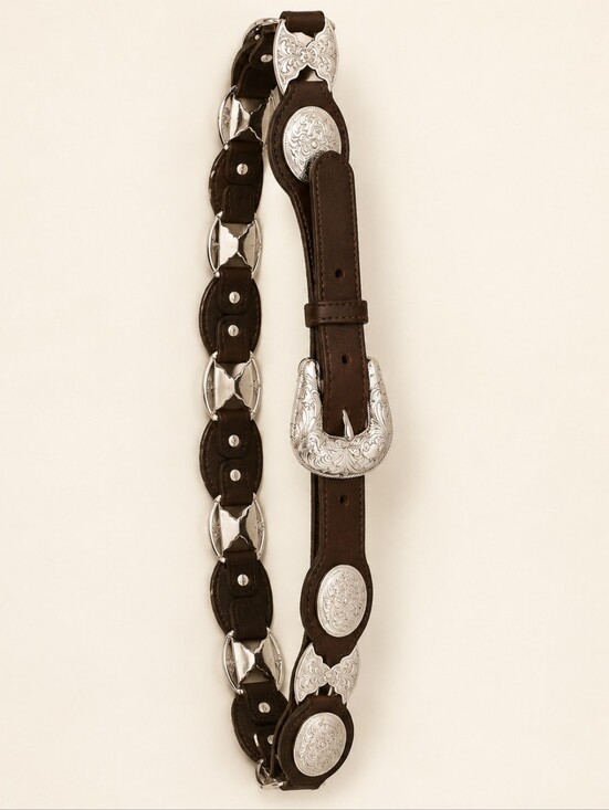 Tony Lama Accessories - Vintage Tony Lama Silver Concho Belt